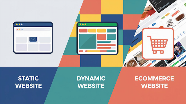 Difference Between Static, Dynamic and eCommerce Websites