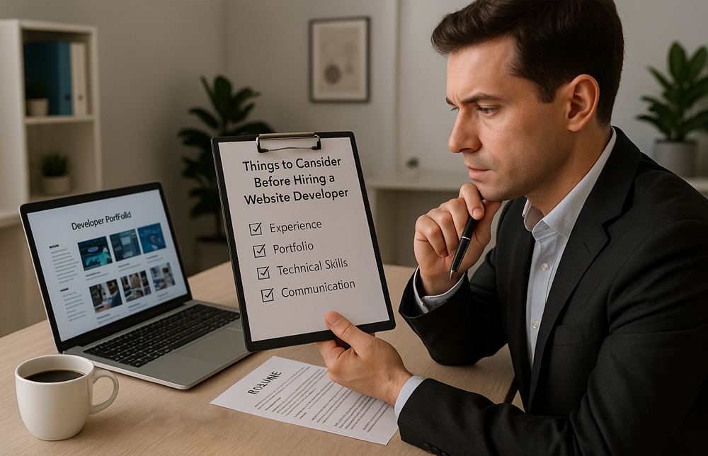 Things to Consider Before Hiring a Website Developer